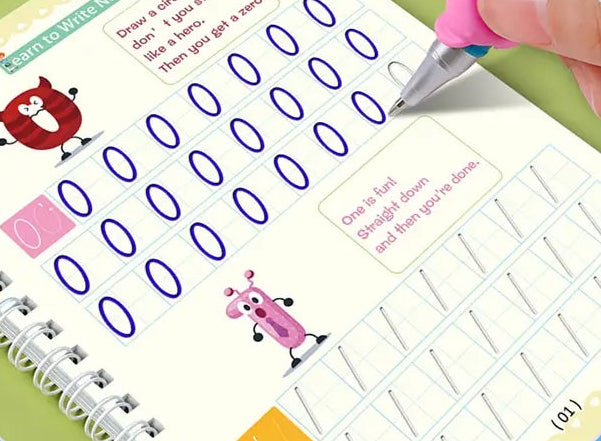 Writing Exercise Books English Groove Magic Practice Copybook Children'S Book Learning Numbers Letters Alphabet Calligraphy Gift