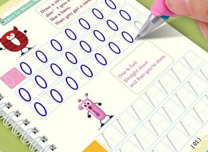Writing Exercise Books English Groove Magic Practice Copybook Children'S Book Learning Numbers Letters Alphabet Calligraphy Gift